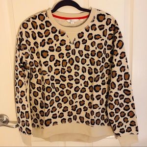 NWOT Animal print sweater XS runs big